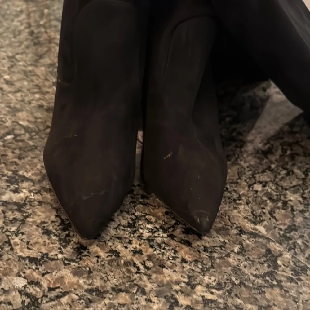 Guess Black Over the Knee Boots with Chunky Heel